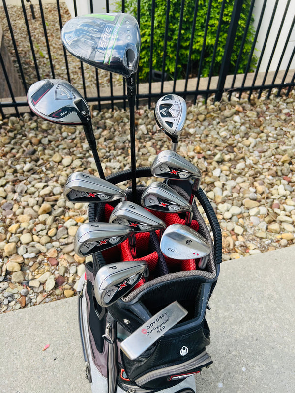 +1/2” Long - Callaway X-Hot Golf Set + Cart Bag