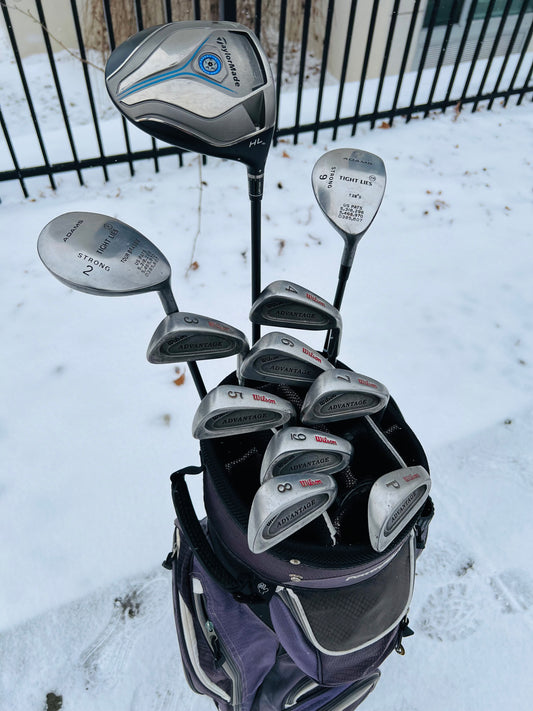 Complete Golf Set + Bag - TaylorMade, Adams, Wilson - Mixed Set