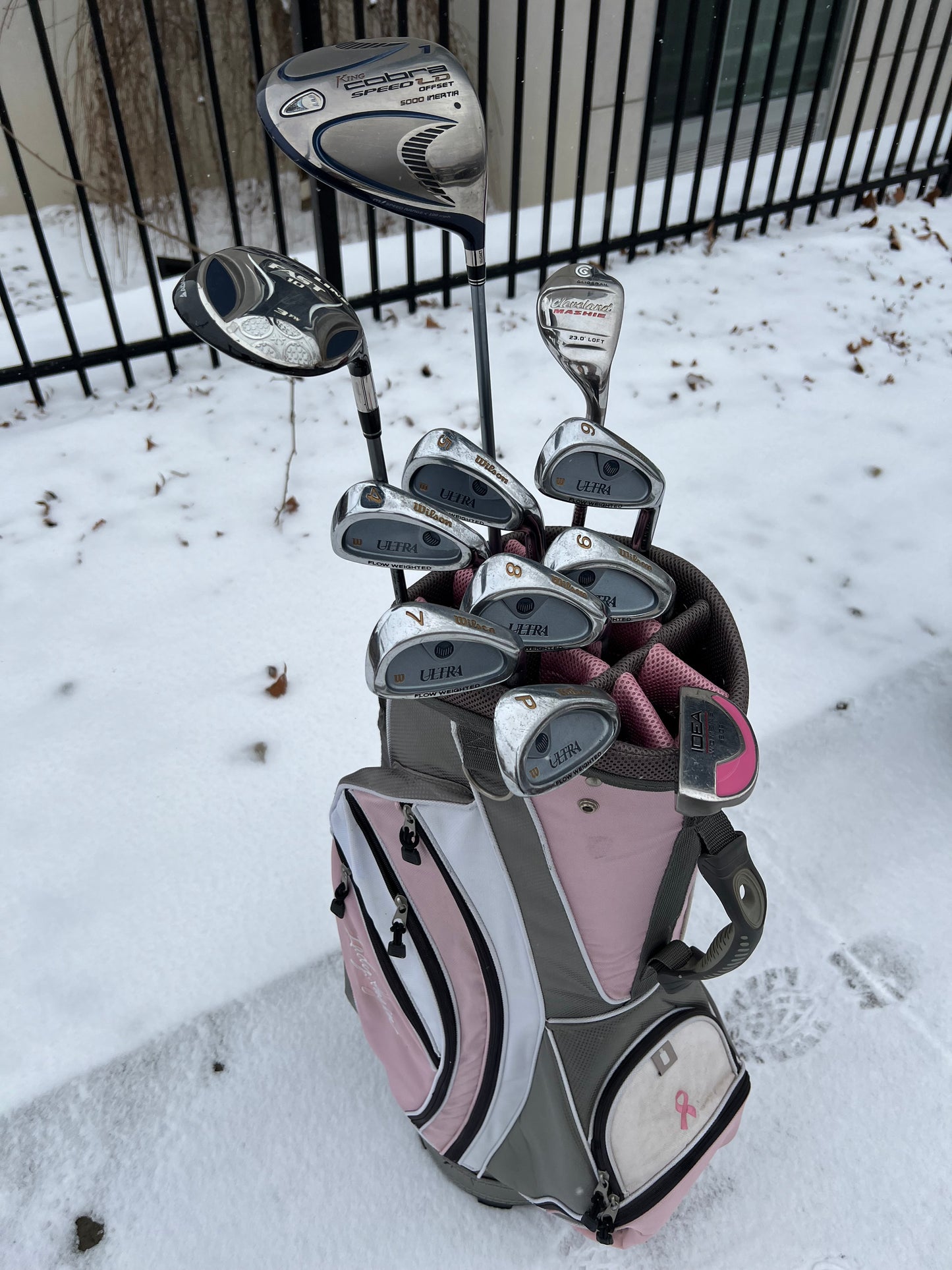 Womens Golf Set + Bag - Cobra, Wilson - Mixed Set