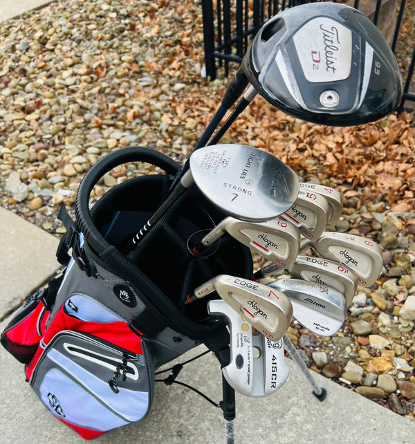 Left-Handed Golf Set + NEW BAG - Titleist, Ben Hogan