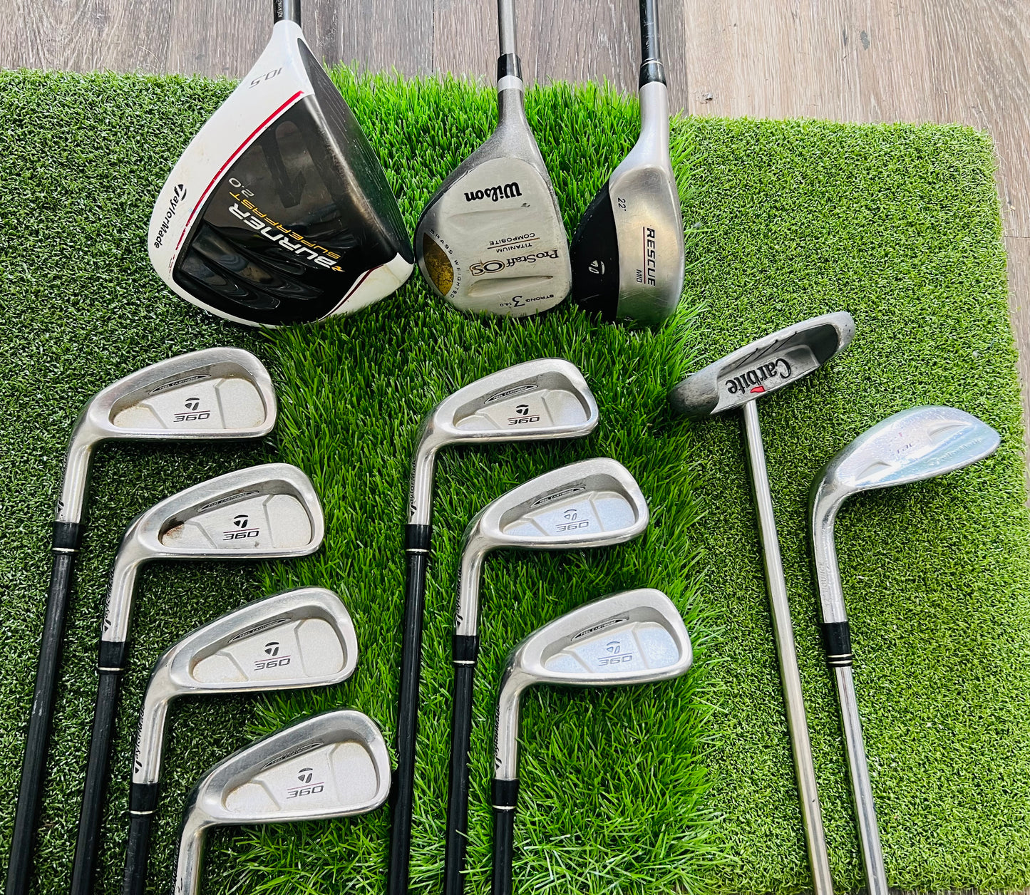 Left-Handed TaylorMade Golf Set - NO BAG