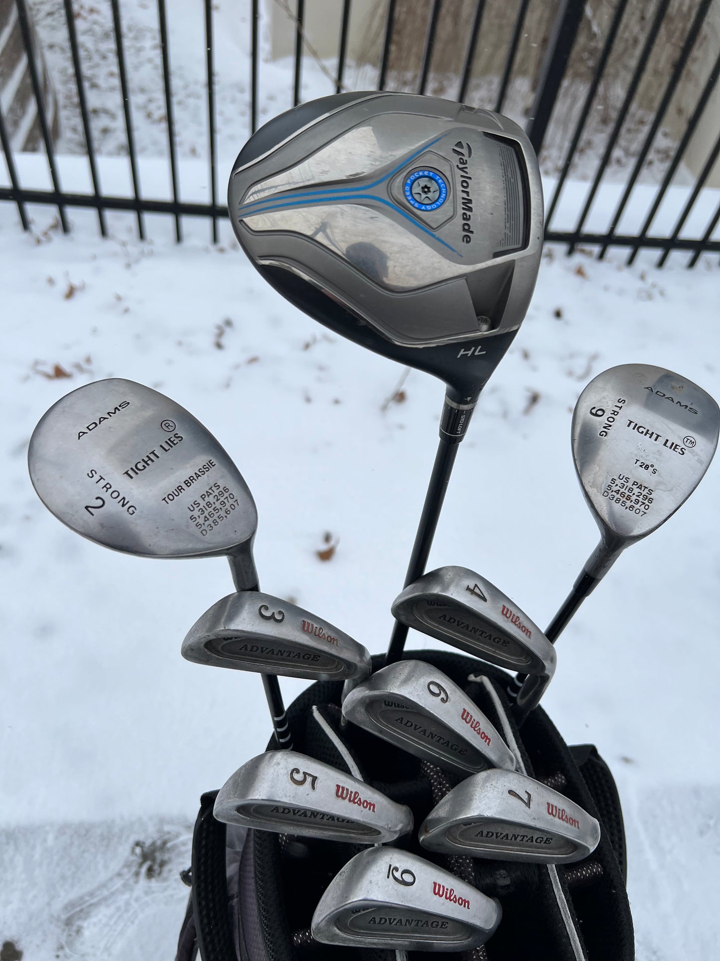 Complete Golf Set + Bag - TaylorMade, Adams, Wilson - Mixed Set