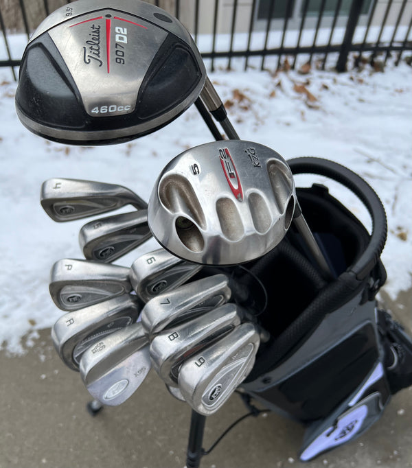 Complete Golf Set + NEW BAG - Titleist, KZG - Mixed Set