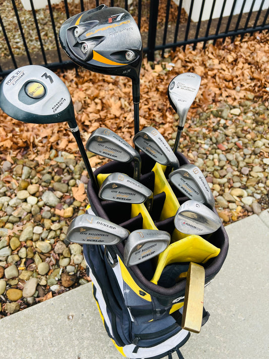 Golf Set - TaylorMade, Dunlop - Mixed Set + Bag