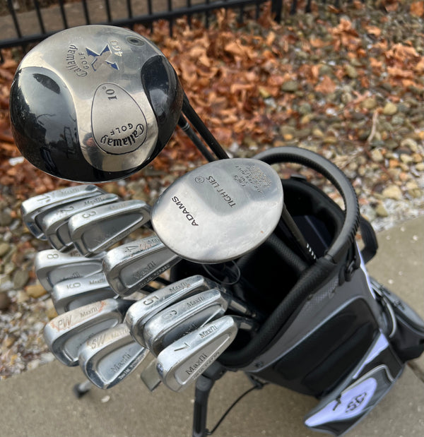 Complete Golf Set + NEW BAG - Callaway, Maxfli - Mixed Set