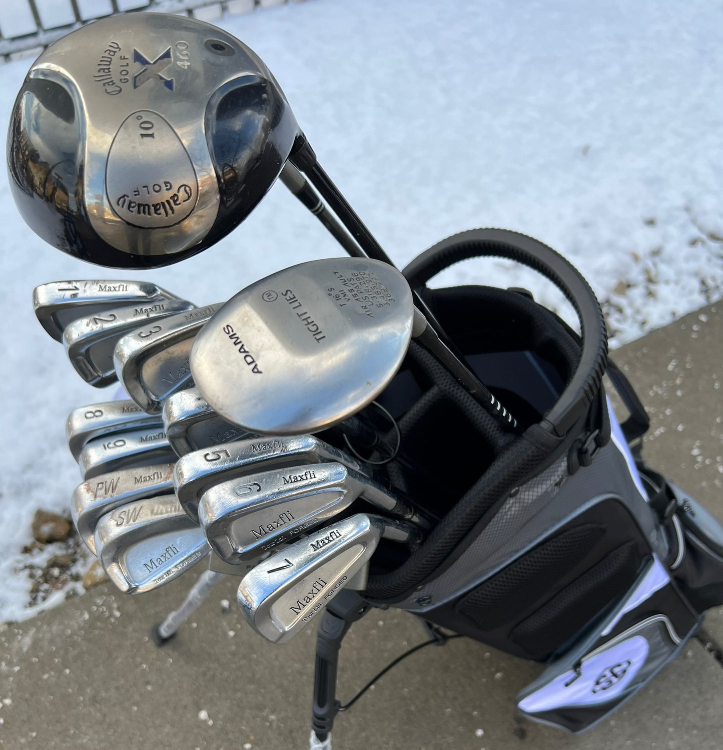 Complete Golf Set + NEW BAG - Callaway, Maxfli - Mixed Set