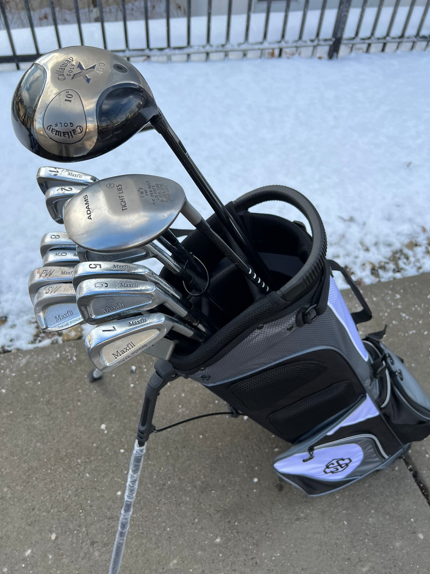 Complete Golf Set + NEW BAG - Callaway, Maxfli - Mixed Set