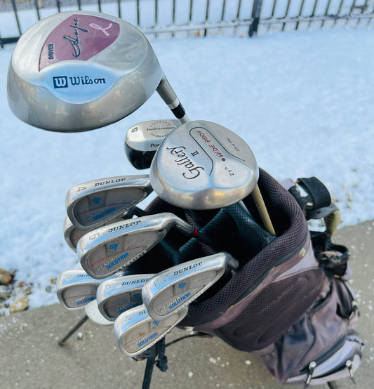 Women's Golf Set + Bag - Wilson, Dunlop - Mixed Set