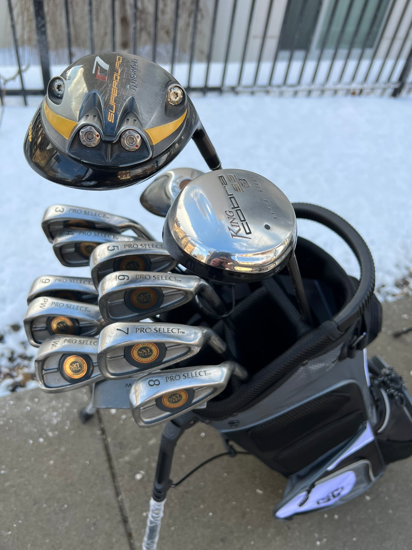 Complete Golf Set + NEW BAG - TaylorMade, Pro Select - Mixed Set