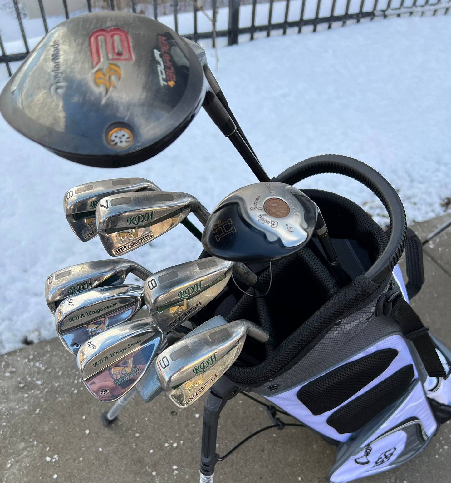 +1/2" Long - Golf Set + NEW BAG - TaylorMade, Henry Griffitts - Mixed Set