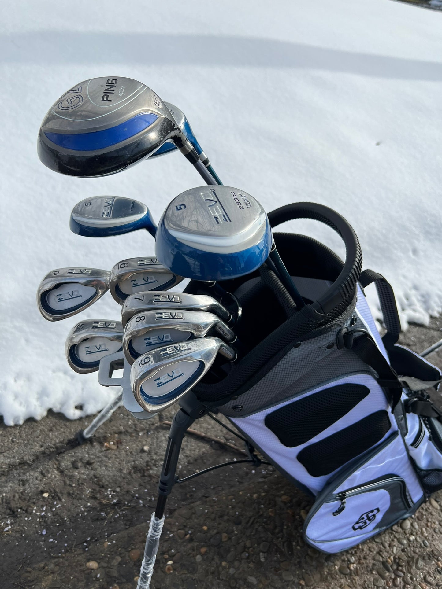 Women's Golf Set + NEW BAG - PING, ZEVO - Mixed Set