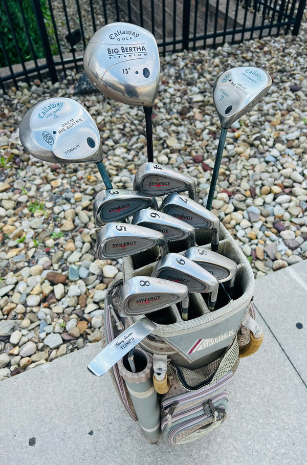 Womens Golf Set + Bag - Callaway, Synergy - Mixed Set