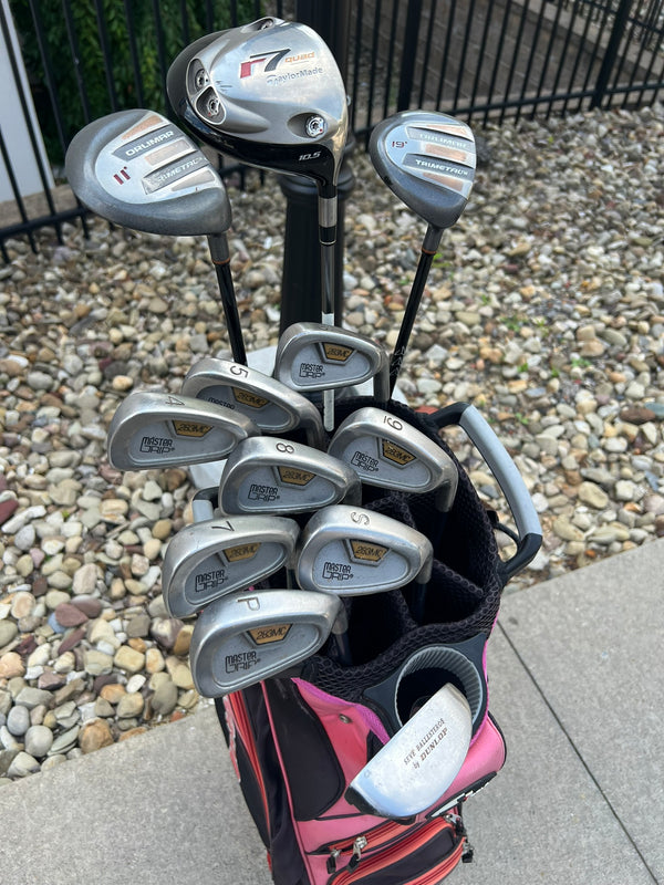 +1/2" Long - Complete Golf Set + Bag - TaylorMade, Orlimar, Master Grip - Mixed Set