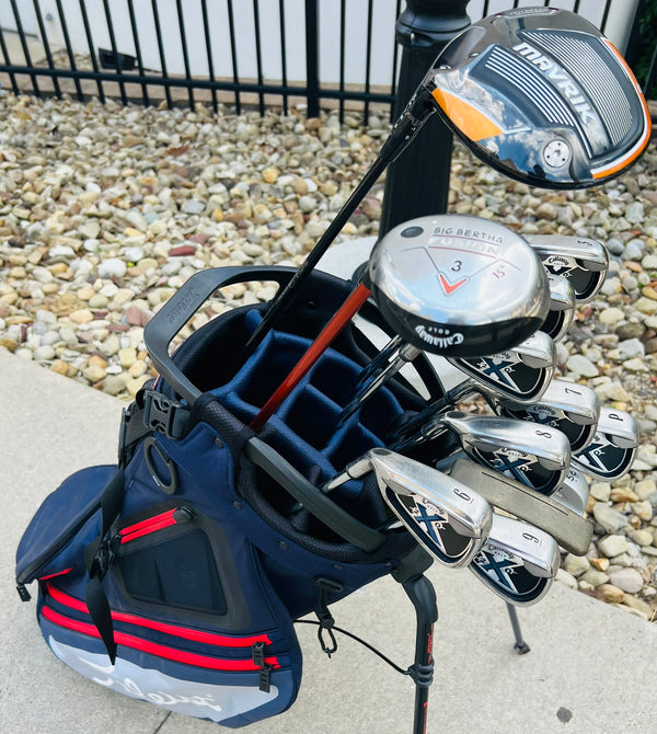 Left-Handed Callaway Mavrik/X20 Golf Set + Premium Bag