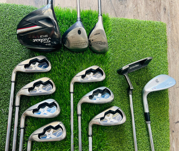 Left-Handed Callaway and Titleist Golf Set - NO BAG