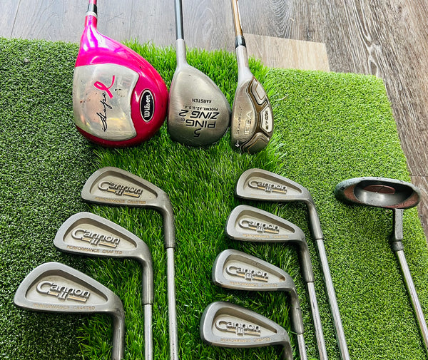 Womens Golf Set - Wilson, PING, Cannon - Mixed Set - NO BAG
