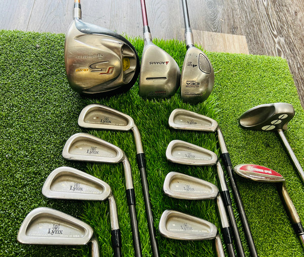 Complete Golf Set - Taylormade, Adams, Lynx - Mixed Set - NO BAG