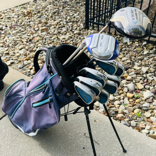 Left-Handed Womens golf Set - Callaway, Cobra + Bag