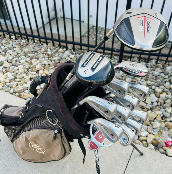 Left-Handed - Titleist Golf Set + Bag