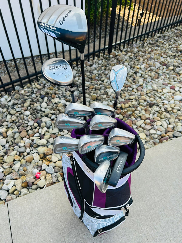 Womens Golf Set + Bag - TaylorMade, Mizuno - Mixed Set