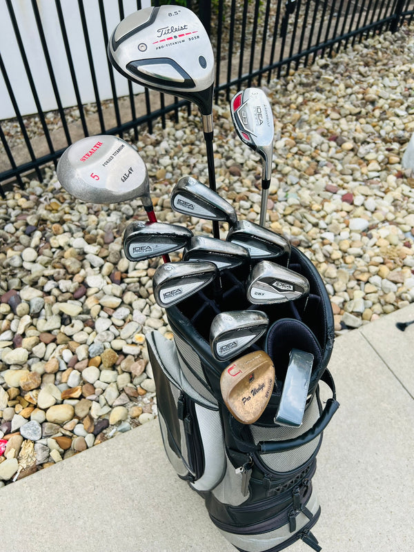 Complete Golf Set + Bag - Titleist, Adams - Mixed Set