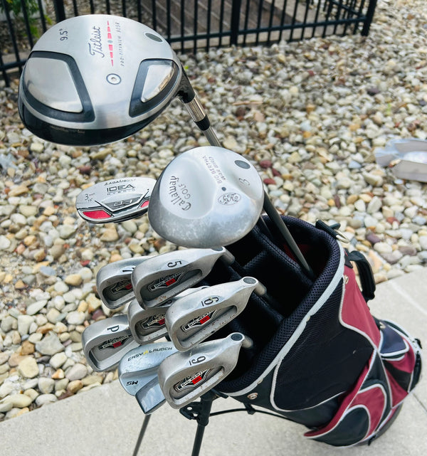 Callaway and Titleist Golf Set + Bag