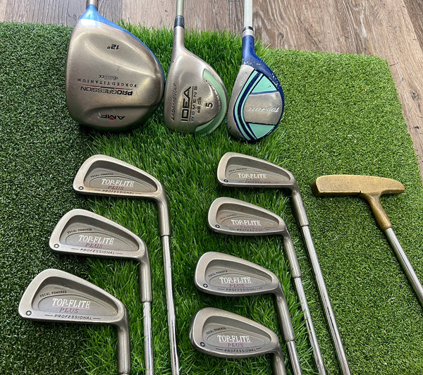 Women's Golf Set - AMF, Adams, Top Flite - Mixed Set - NO BAG
