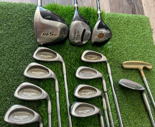 Complete Golf Set - TaylorMade, Power Bilt - Mixed Set - NO BAG