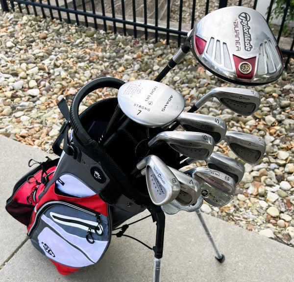 Left-Handed TaylorMade Burner Golf Set + NEW BAG