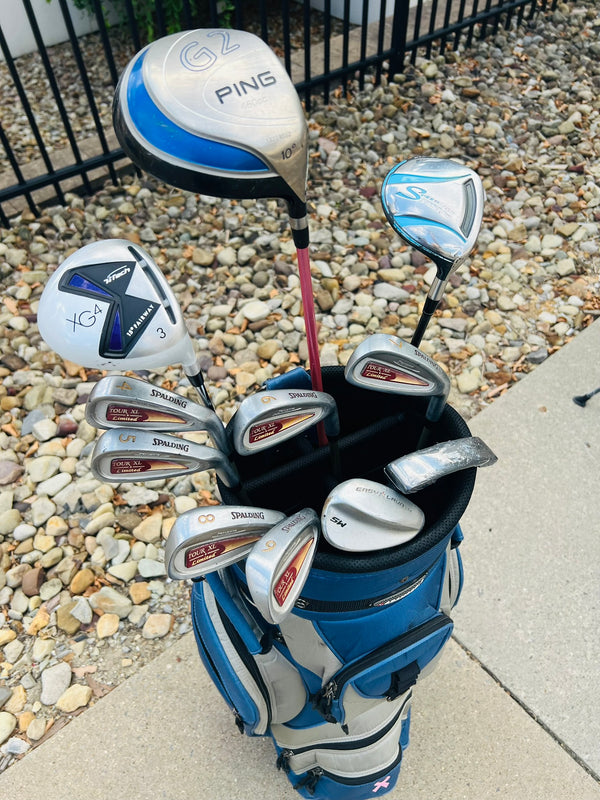 Womens Golf Set + Bag - PING, Spalding - Mixed Set