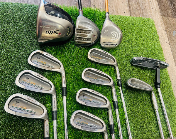 Complete Golf Set - TaylorMade, Orlimar, Dunlop - Mixed Set - NO BAG