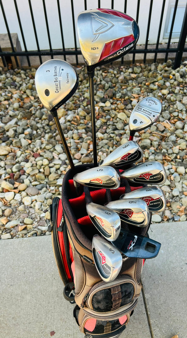 Left-Handed Callaway Big Bertha Golf Set + Bag