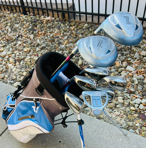 Womens Left-Handed Zevo Golf Set + Bag