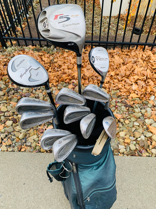 Complete Golf Set + Bag - TaylorMade, MacGregor - Mixed Set