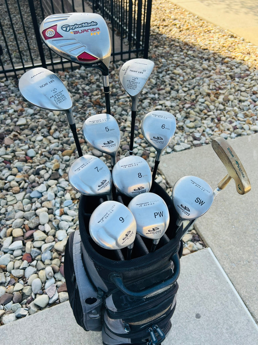 Hybrid Golf Set + Bag - TaylorMade, Wedgewood - Mixed Set - Senior Flex