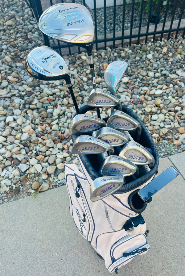 Womens Golf Set + BAG - TaylorMade, Shadow - Mixed Set