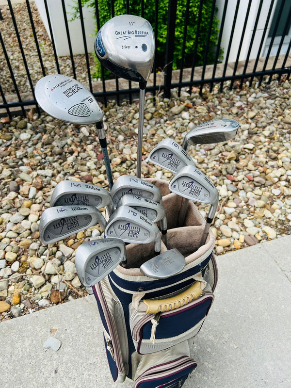 Womens Golf Set + Cart Bag - Callaway, Wilson - Mixed Set