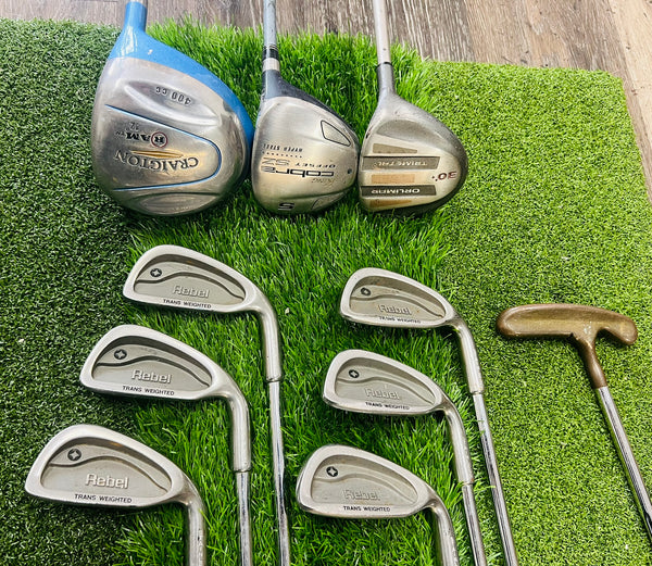 Womens Golf Set - RAM, Rebel, Cobra - Mixed Set - NO BAG
