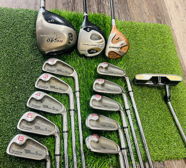 Complete Golf Set - TaylorMade, Accu Steel - Mixed Set - NO BAG