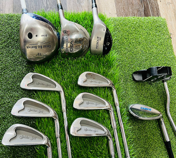 Womens Golf Set - Callaway, Adams, Golden Girl - Mixed Set - NO BAG