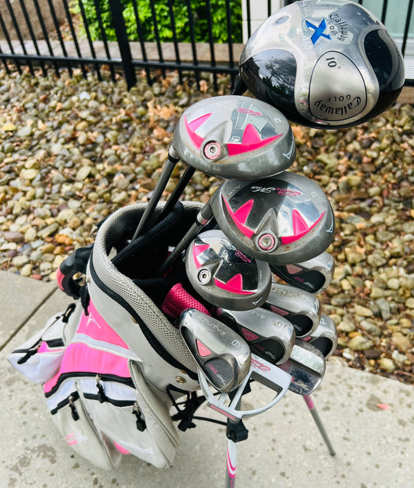 Left-Handed Womens Golf Set + Bag - Callaway, Acuity - Mixed Set