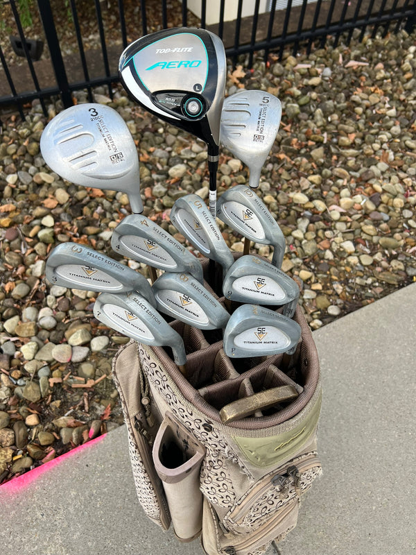 Womens Golf Set + Bag - Top Flite, Select Edition - Mixed Set