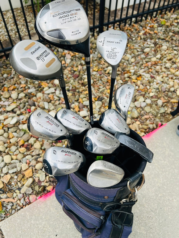 Complete Hybrid Golf Set + Bag - Cobra, Bazooka - Mixed Set