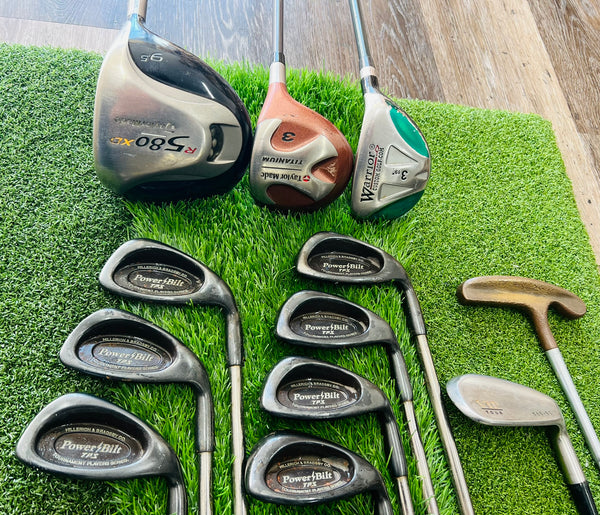 TaylorMade and Power Bilt Golf Set - NO BAG - Mixed Set