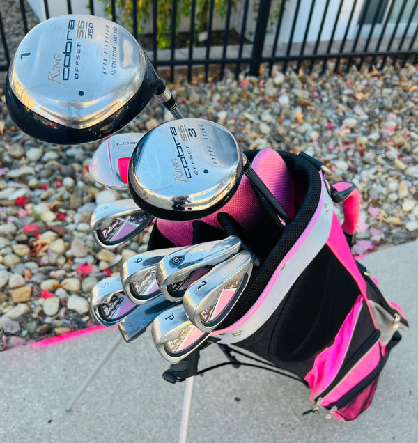 Womens Golf Set + Bag - Cobra, Believe - Mixed Set