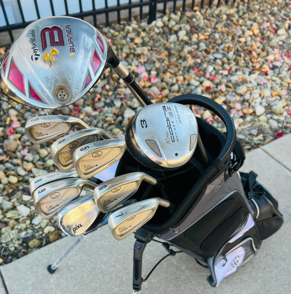 Senior Flex - TaylorMade and Cobra Golf Set + NEW BAG