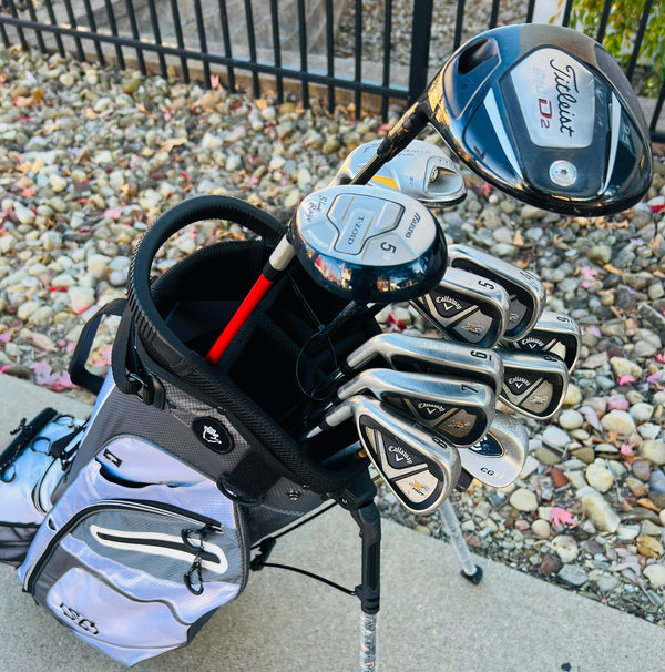 Left-Handed Golf Set + NEW BAG - Callaway, Titleist