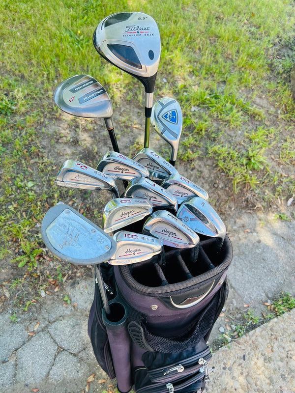 Complete Golf Set + Bag - Titleist, Ben Hogan - Mixed Set
