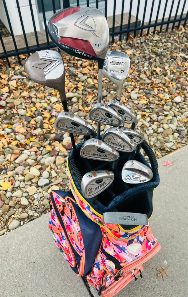Womens Golf Set + Bag - Callaway, Light & Easy - Mixed Set