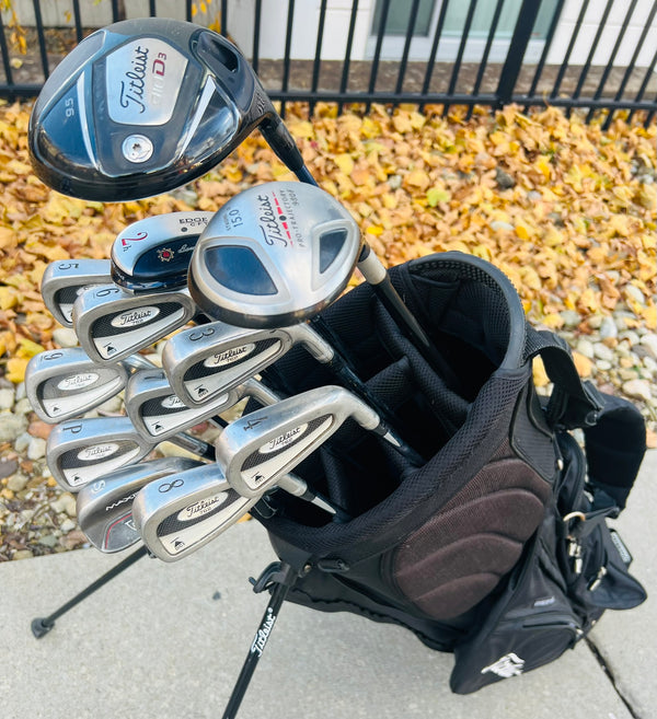 +1" Long - Titleist Golf Set + Bag